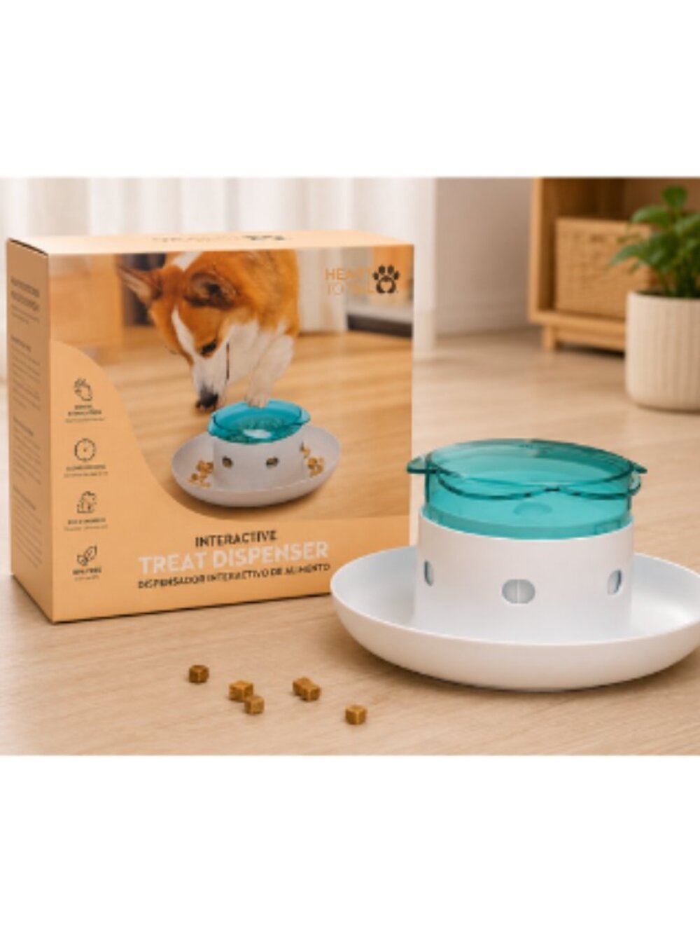 Interactive Dog Treat Dispensing Puzzle Toy Slow Feeder Pet Enrichment Game New